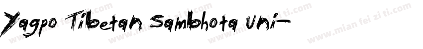 Yagpo Tibetan Sambhota Uni字体转换